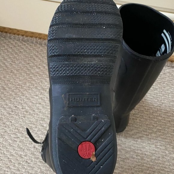 Hunter Women's Original Tall Rain Boots Black 9 - Picture 6 of 14
